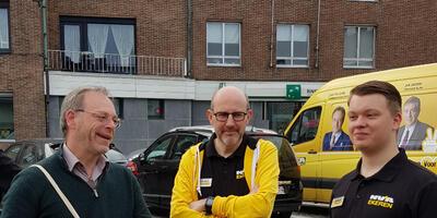 De gele campagnegolf in Ekeren