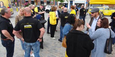 De gele campagnegolf in Ekeren