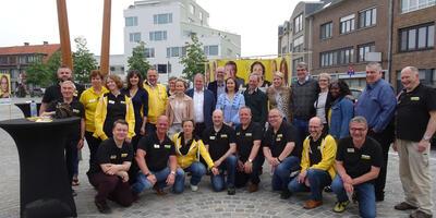 De gele campagnegolf in Ekeren