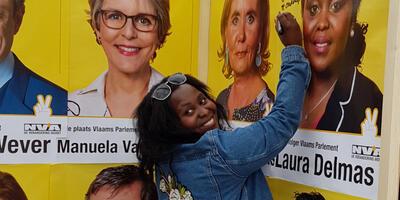 De gele campagnegolf in Ekeren