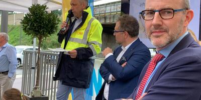 Opening fietstunnel