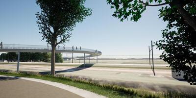 Nieuwe fiets- en wandelbrug in Ekeren