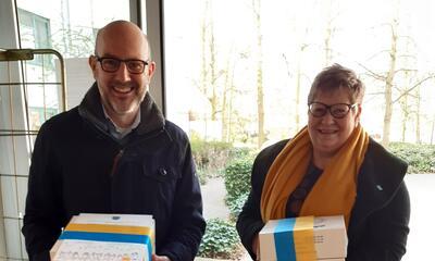 1500 handjes voor Ekerse zorginstellingen