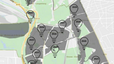 Slimme straatverlichting in Ekeren